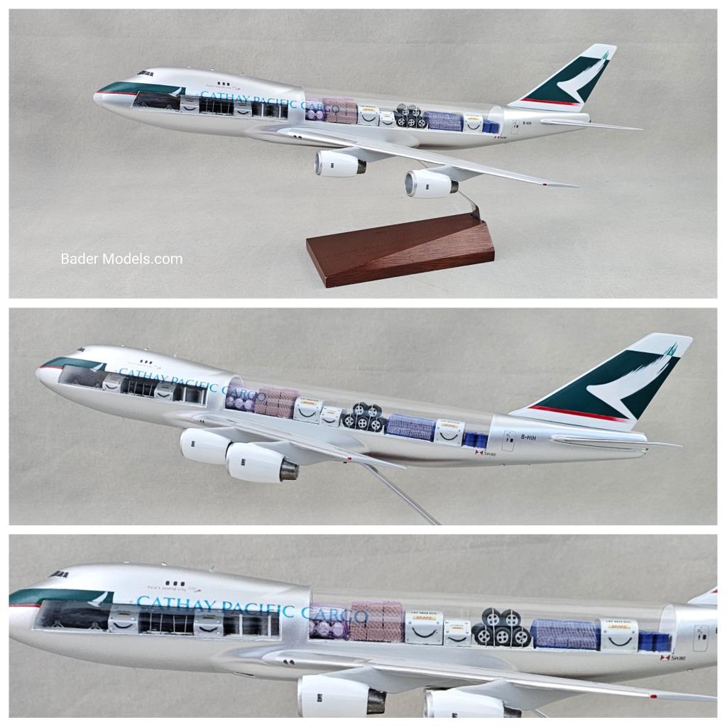 Cathay Pacific Cargo (OC) - B747-200F - (1:144) - 180° Clear Top